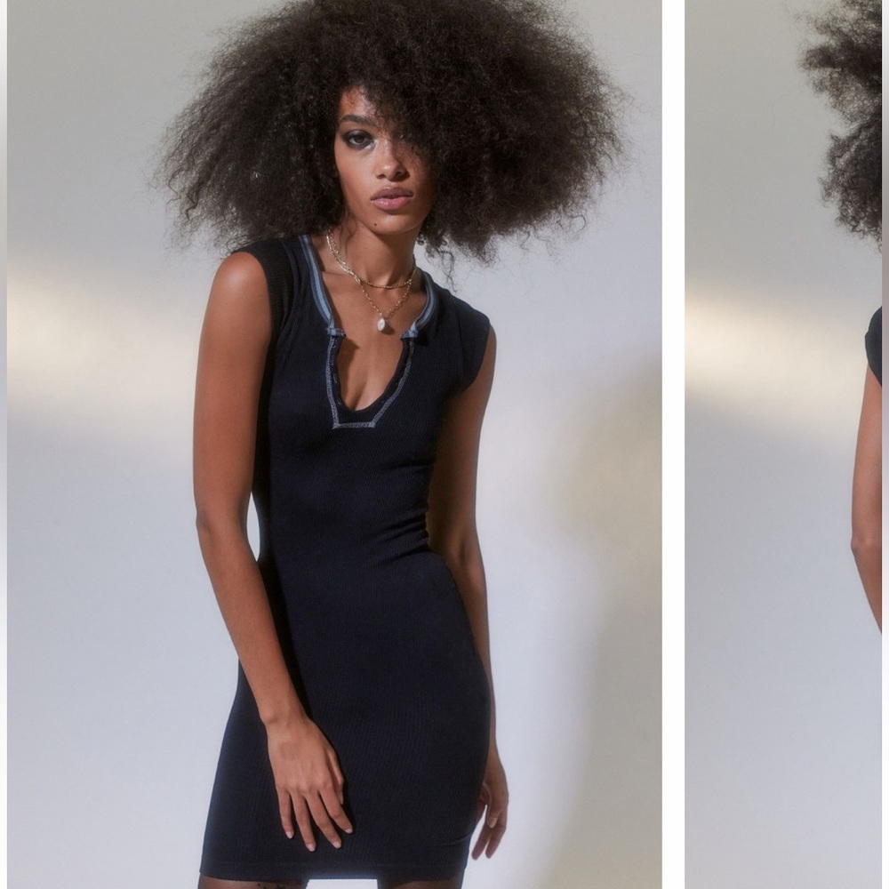 Urban Outfitters Go For Gold Top Mini Dress